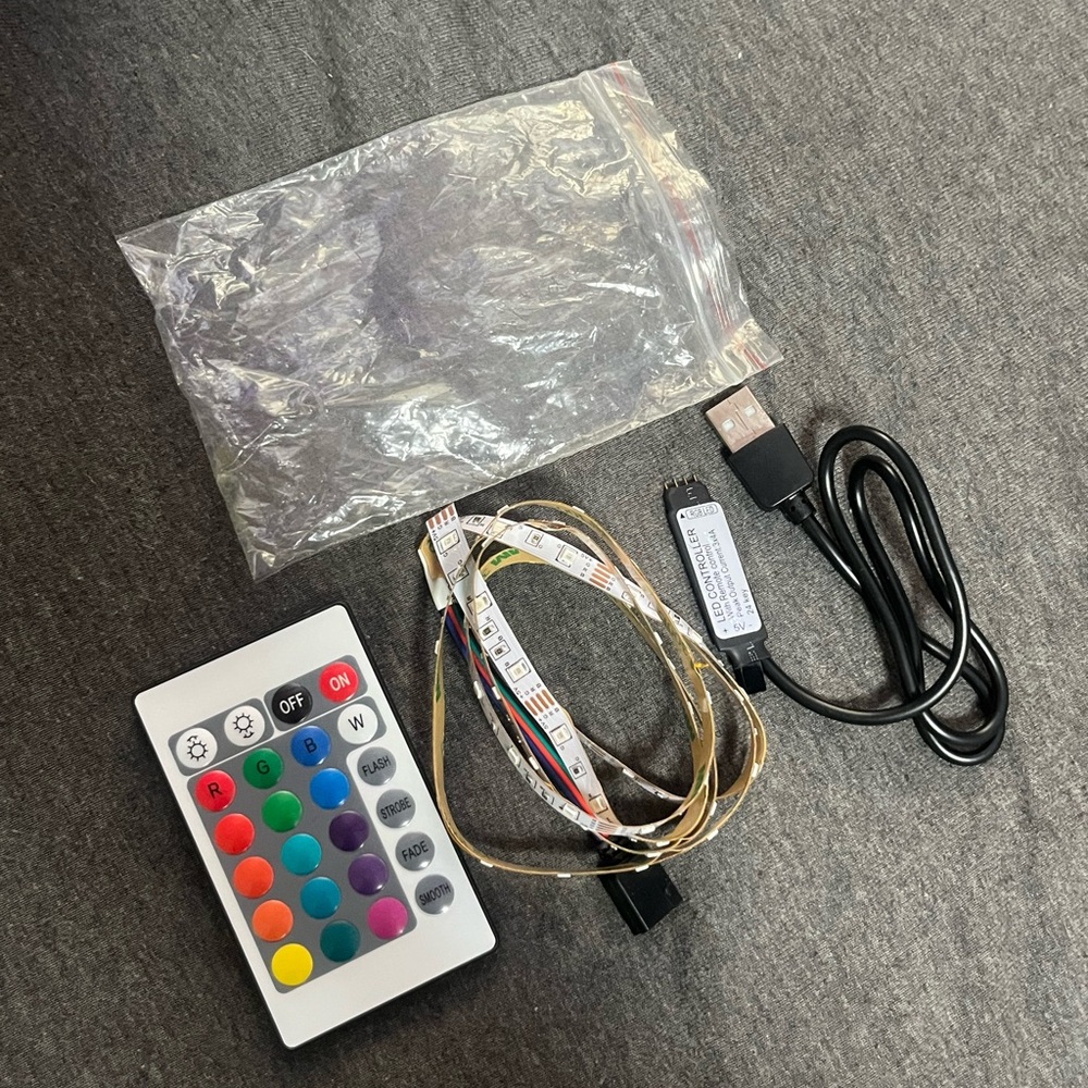 40” LED Strip Light with Remote and USB Cable